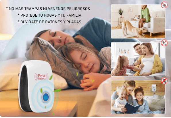 Dos unidades de Repelente Ultrasónico - Mantén tu hogar libre de plagas de forma segura y sin químicos - en solo 48 horas.