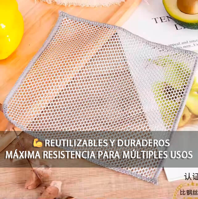 Clean Fast - Pack de 10 Toalla de acero 🧽️💦