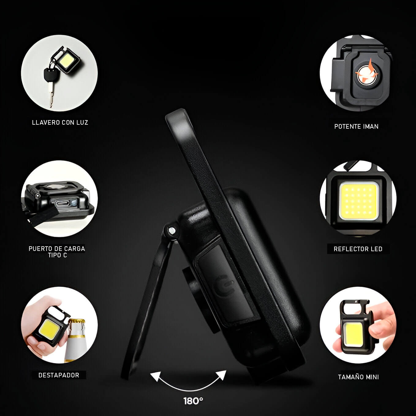MiniLinterna LED - Ilumina en Emergencias - Compacta y Potente