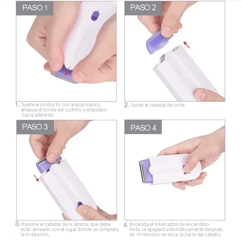 Depiladora Electrica Recargable ¡Depilación sin dolor, desde casa y en minutos!