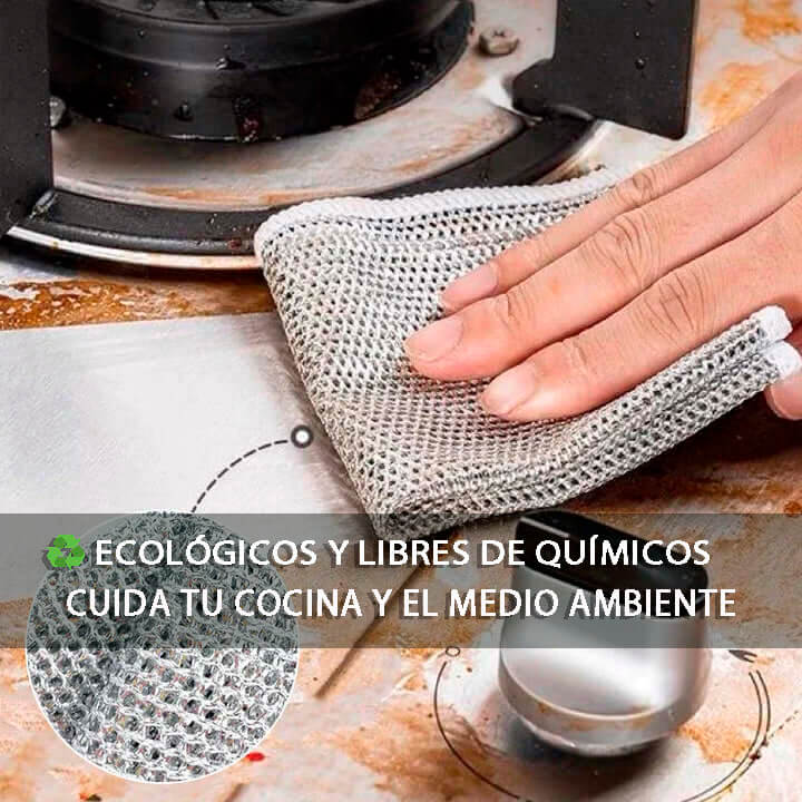 Clean Fast - Pack de 10 Toalla de acero 🧽️💦
