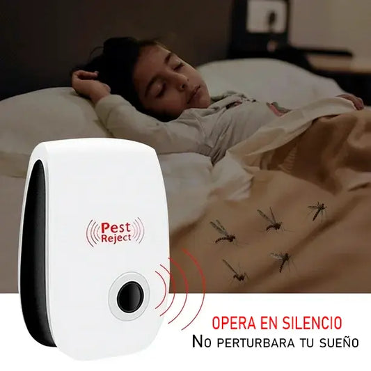 Dos unidades de Repelente Ultrasónico - Mantén tu hogar libre de plagas de forma segura y sin químicos - en solo 48 horas.